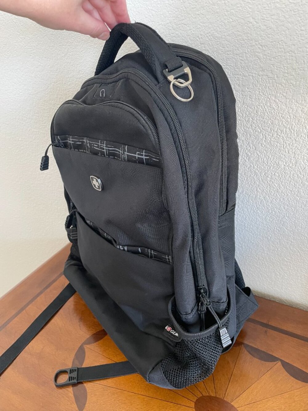 SwissGear SA6629 Black Laptop Backpack School Travel Organizer - Picture 3 of 8